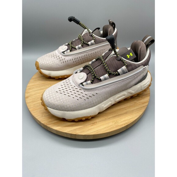 Under Armour Shoes Womans 7.5 Summit Fat Tire Trail Running Beige 3024921 - Picture 7 of 13